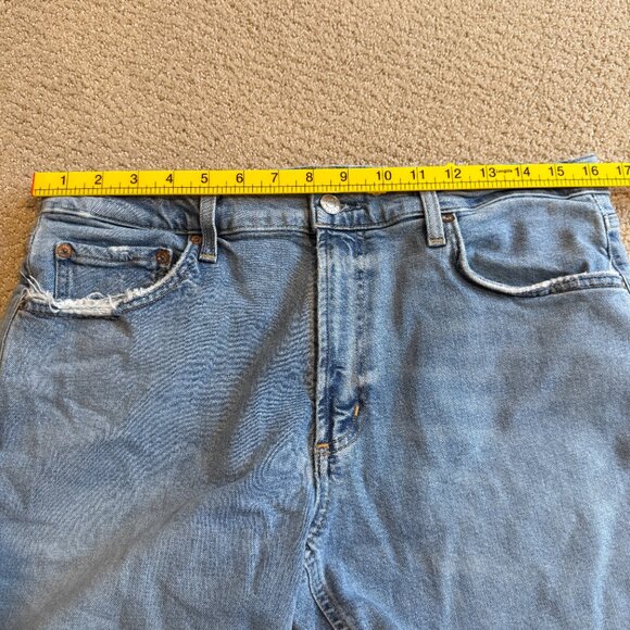 Agolde Jeans Kye Mid Rise Straight Crop Boho Distressed #A9100B-3026 Size 31 - Picture 9 of 15